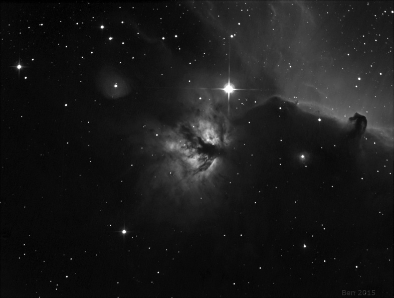 Flame nebula halpha 7nn 150 Newton Ben POST 