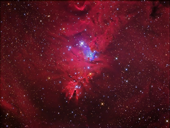 NGC2264 Cone Nebula 281211 AeMr HaRGB CIRACIp